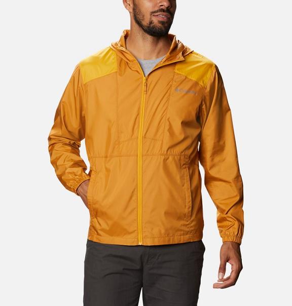 Columbia Flashback Windbreaker Gold For Men's NZ81230 New Zealand